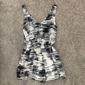 Love...Ady Black and White Romper